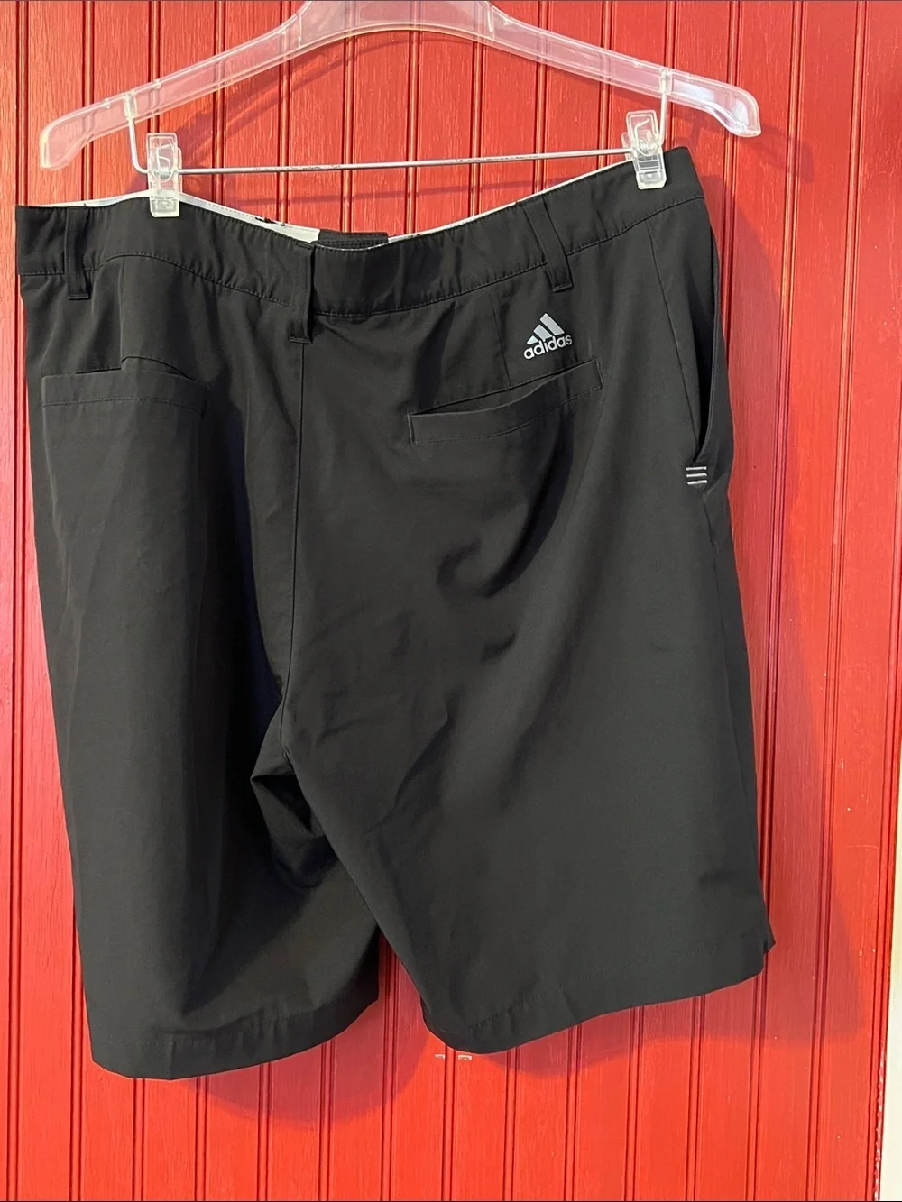 adidas Men's Black Flat Front Shorts